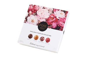 Pieninio šokolado ir šokoladinių triufelių asorti PURE 135g