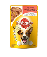 Canned complete dog food PEDIGREE with chicken and vegetables, 100 g