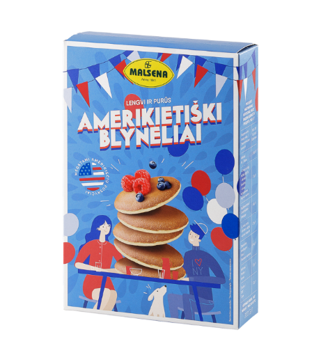 Miltinis mišinys MALSENA, amerikietiškiems blyneliams, 300 g