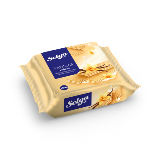 Vafliai SELGA, vaniliniai, 180 g