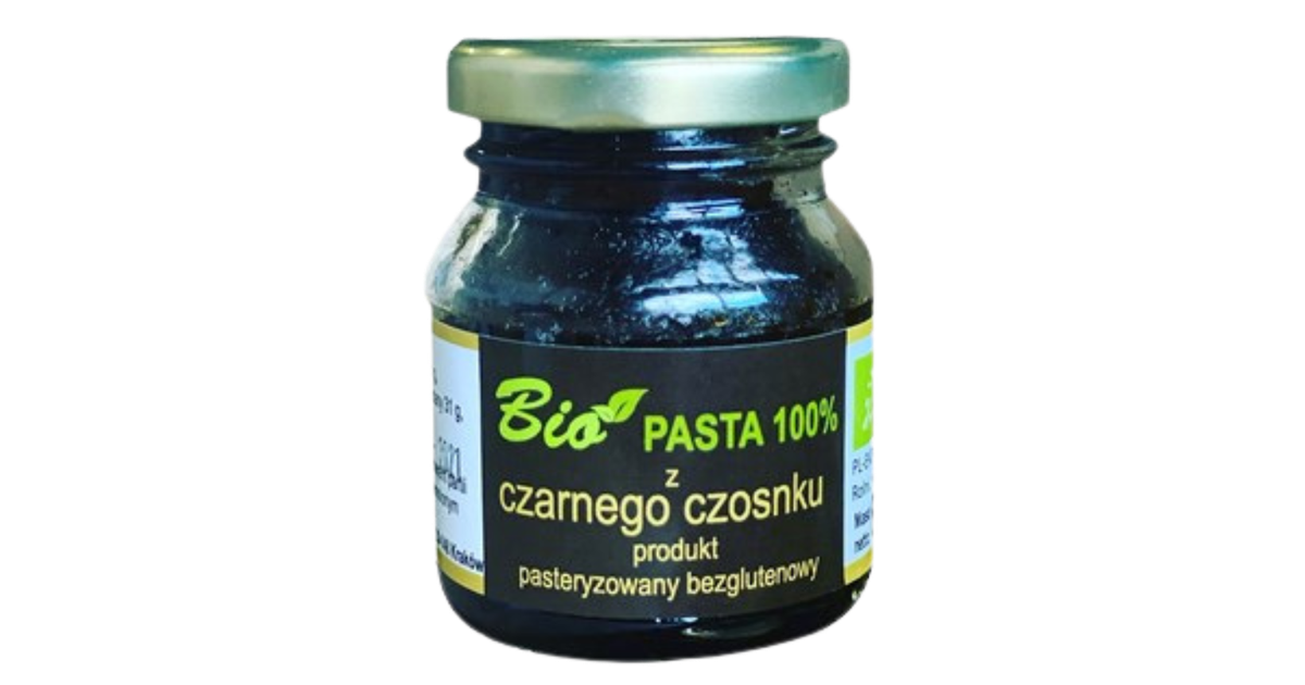 Juodųjų česnakų pasta, ekologiška