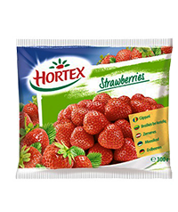 Šaldytos braškės HORTEX, 300 g