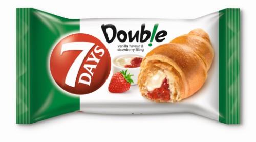 Croissant 7 DAYS, with vanilla filling and strawberry filling, 60 g