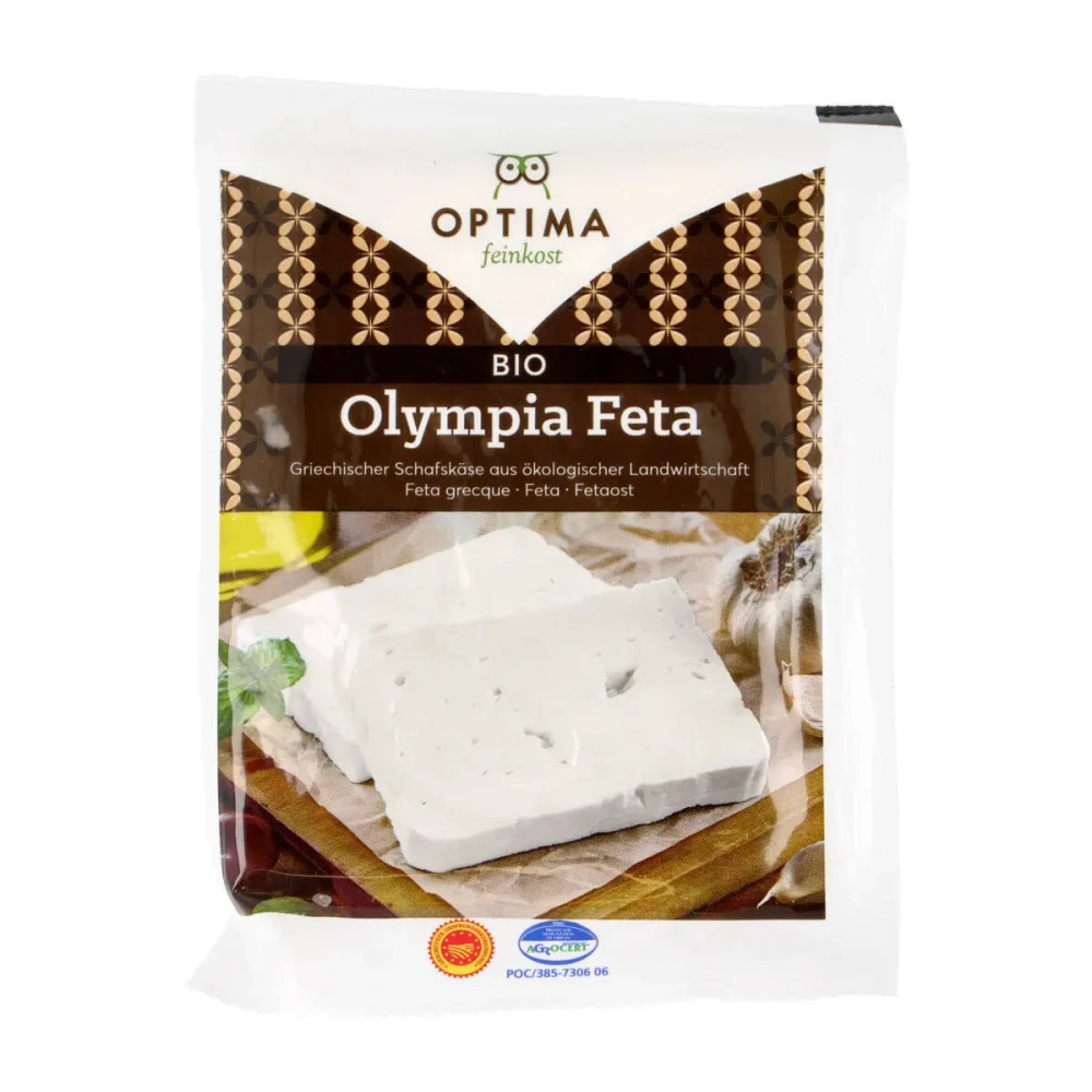 Avių ir ožkų pieno feta sūris OLYMPIA DOP, ekologiškas