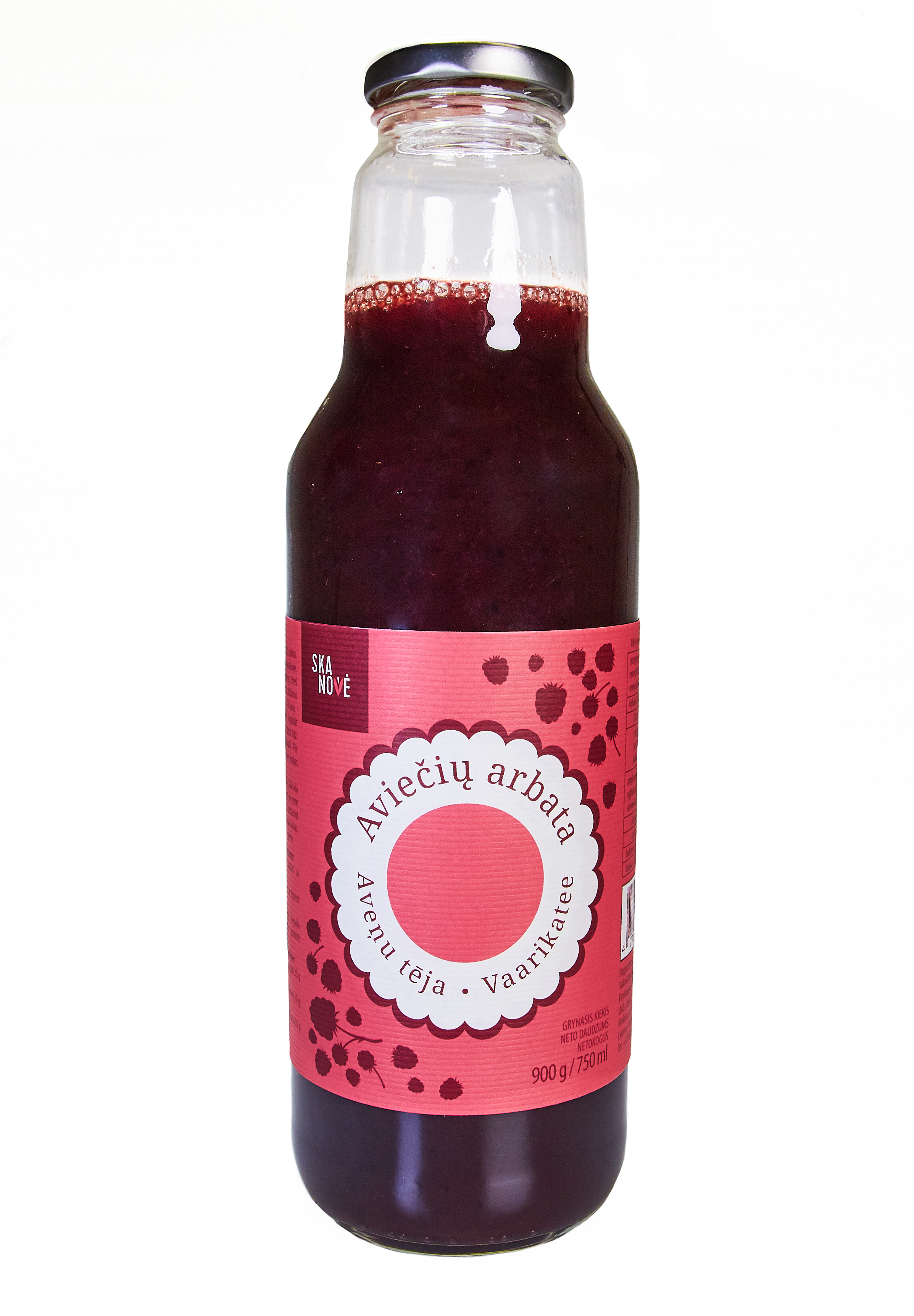 Raspberry tea SKANOVĖ, 900 g / 750 ml