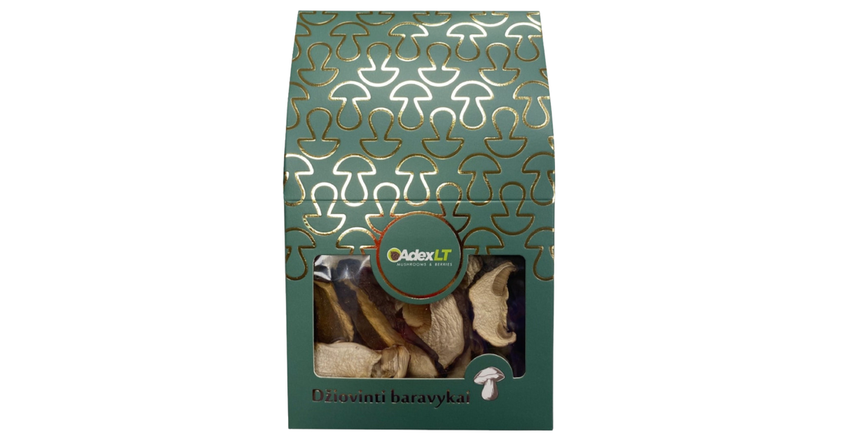 Dried porcini mushrooms, box