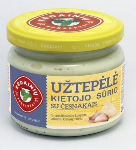 Hard cheese spread  KĖDAINIŲ Kietojo sūrio, with garlic, 280g