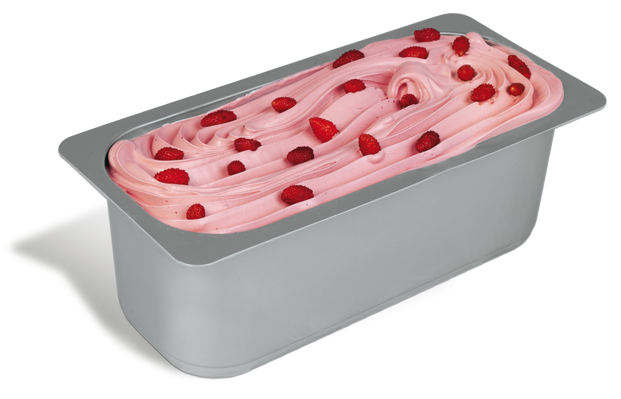 Strawberry gelato, Fragolia,  with semi candied strawberries