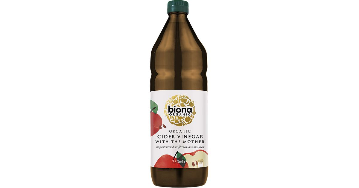 Neskaidrintas obuolių sidro actas, ekologiškas