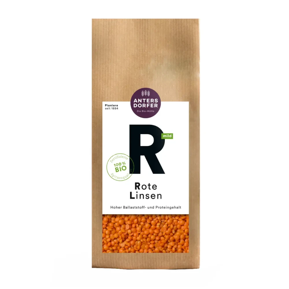 Red lentils ROTE LINSEN, organic
