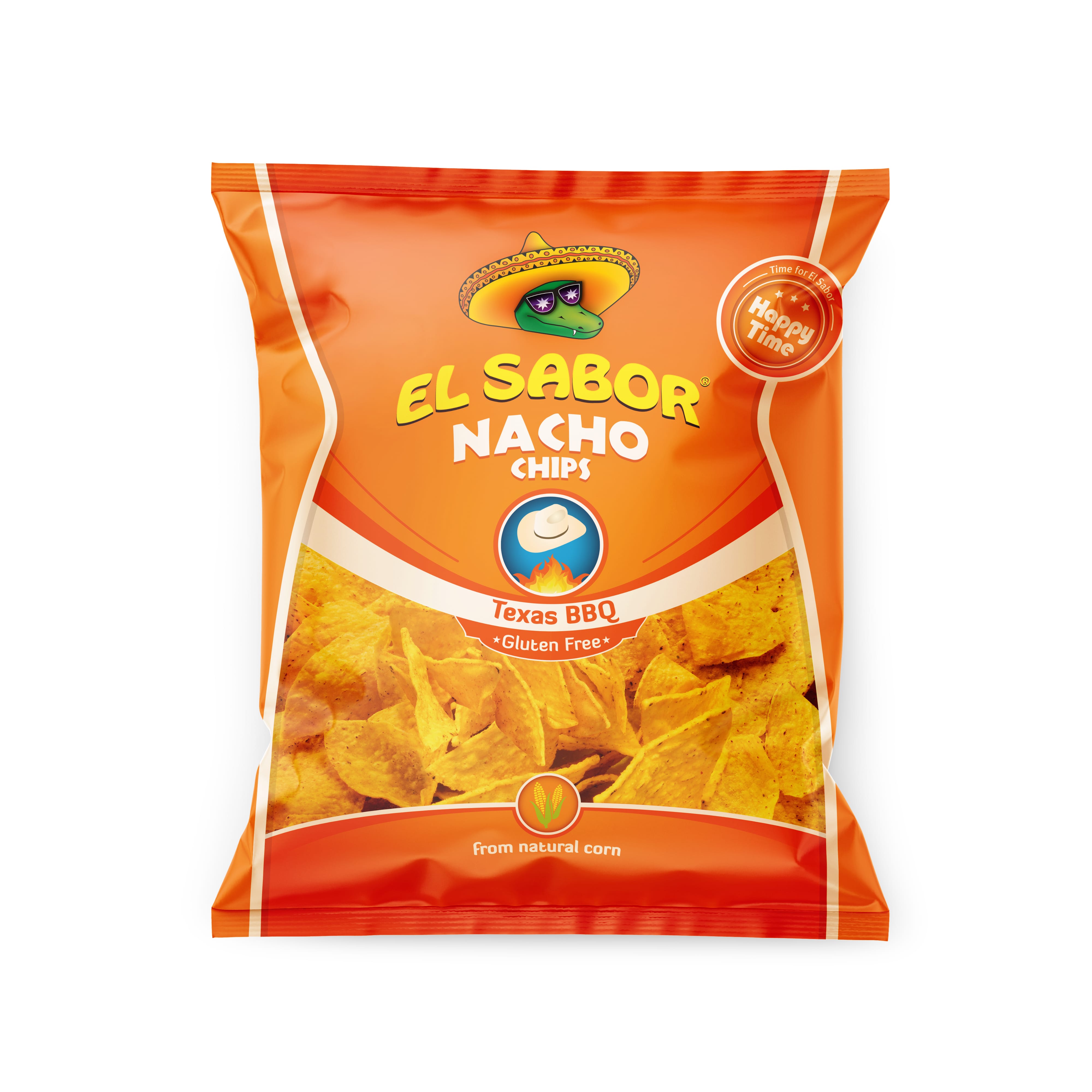 Corn chips EL SABOR, BBQ flavor, 100 g