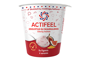 Jogurtas su cikorijų inulinu, figomis ir soromis ACTIFEEL, 300g