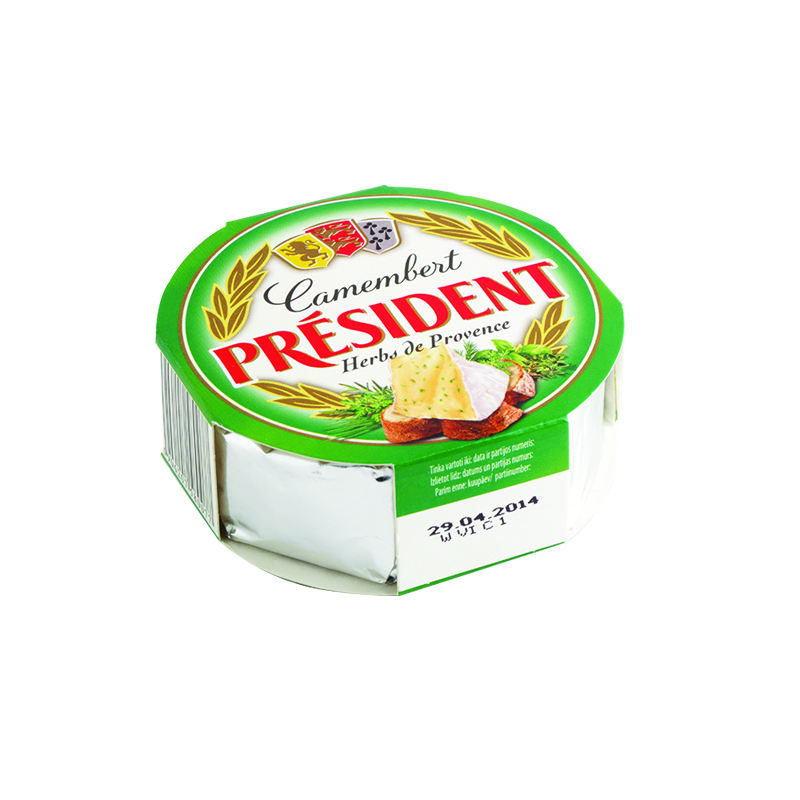 Cheese PRESIDENT Camembert with herbs, 120 g