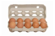 Organic eggs, 10 pcs. LT-EKO-001 (M)