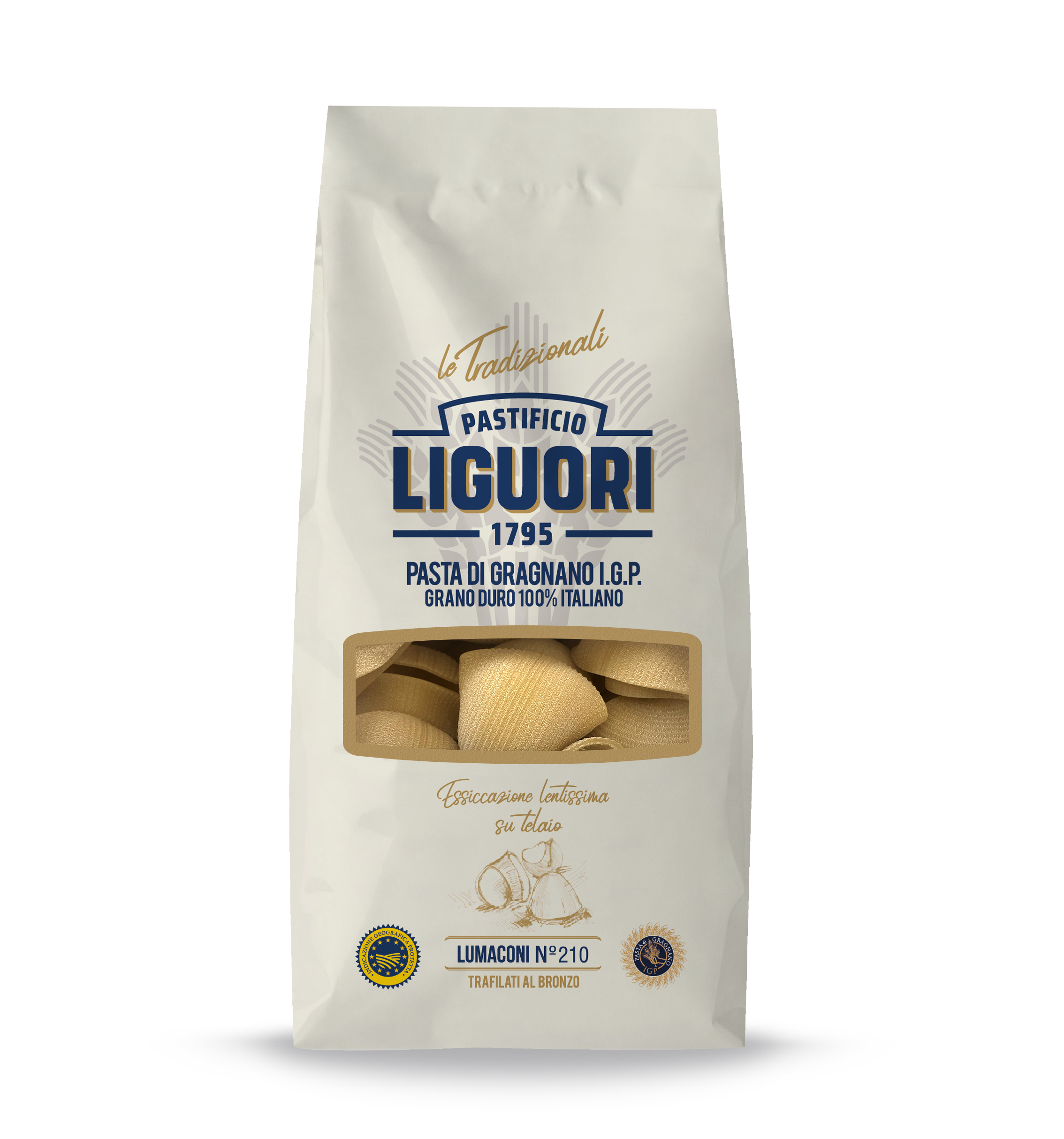 Pasta LIGUORI, Lumaconi rigate, No. 210, 500 g