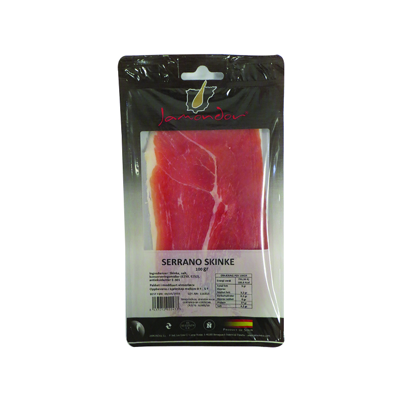 Sliced SERRANO ham 100 g