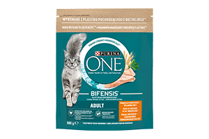 Sausas kačių ėdalas su vištiena, ryžiais ONE ADULT, 800g