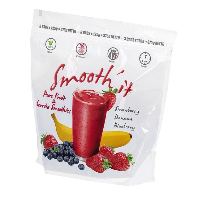Frozen IQF  berries - fruit MIX SMOOTH'IT, red 2,5 kg