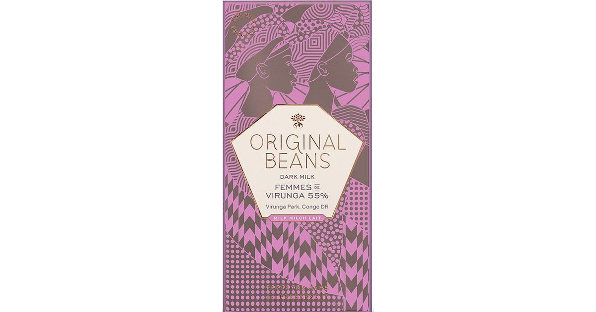 Milk chocolate 55% FEMMES DE VIRUNGA, organic