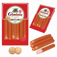 Boiled mini sausages GIMINIU, in bags, ~0,9 kg