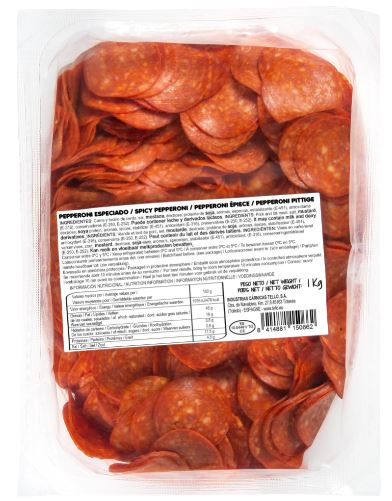 Ispaniška dešra TELLO Pepperoni, a.r., pjaustyta, 1 kg