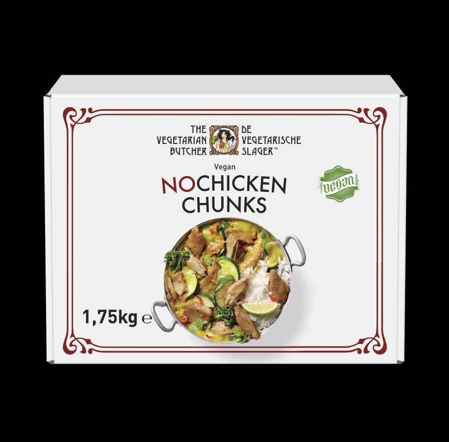 Šaldyti veganiški gabaliukai THE VEGETARIAN BUTCHER Nochicken chunks, 1,75 kg