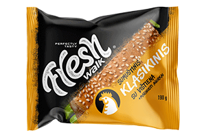 KLASIKINIS sumuštinis su vištiena ir marinuotais agurkais 190g