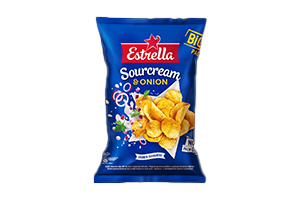 Traškučiai ESTRELLA, grietinės ir svogūnų skonio, 180 g