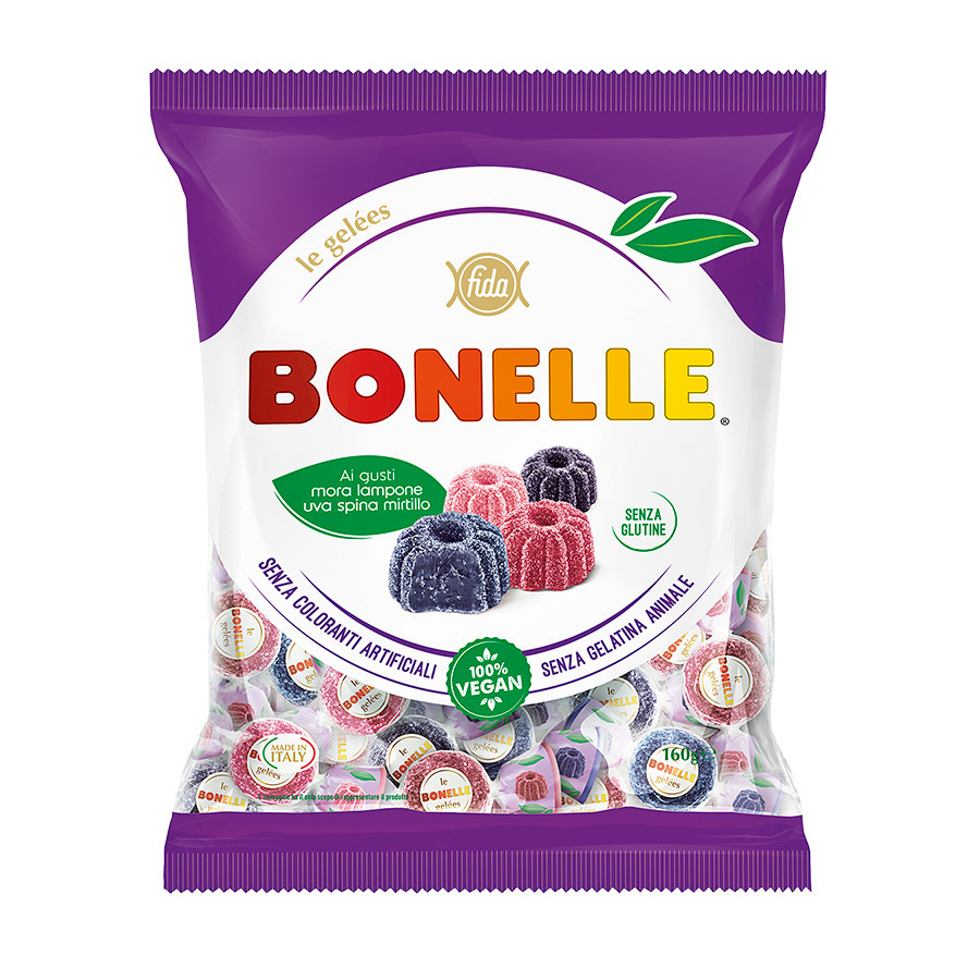 Soft forest berry flavored candies
