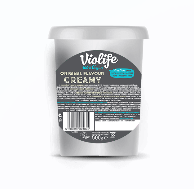 Spreadable vegetable fat cheese product VIOLIFE, 500g