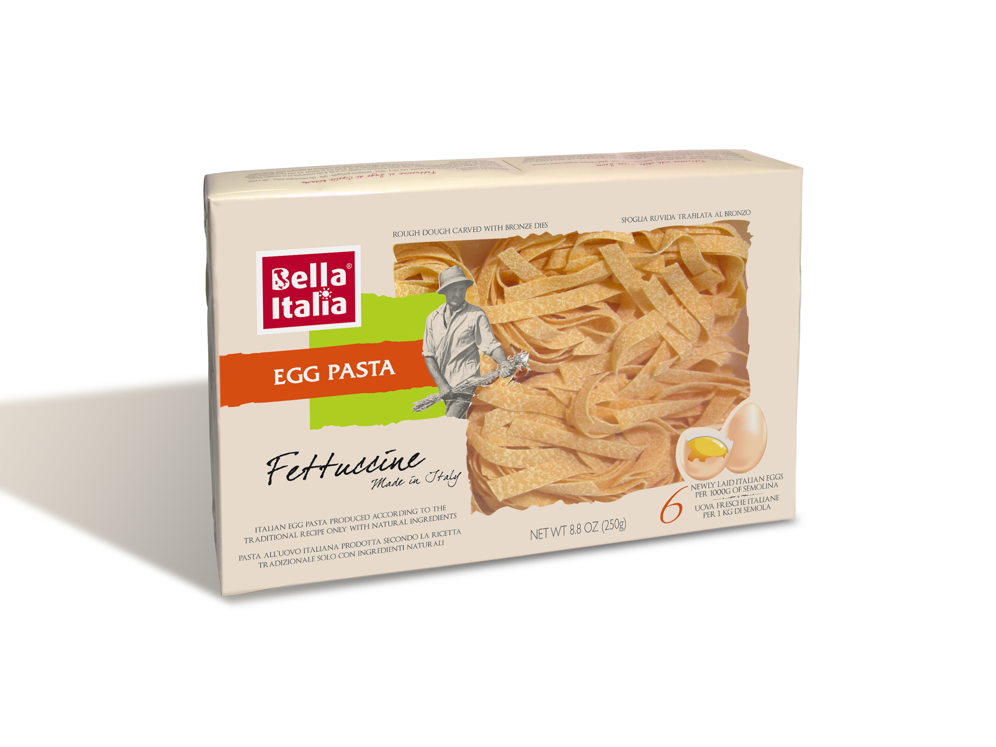 Egg Pasta BELLA ITALIA, Fettuccine, 250  g