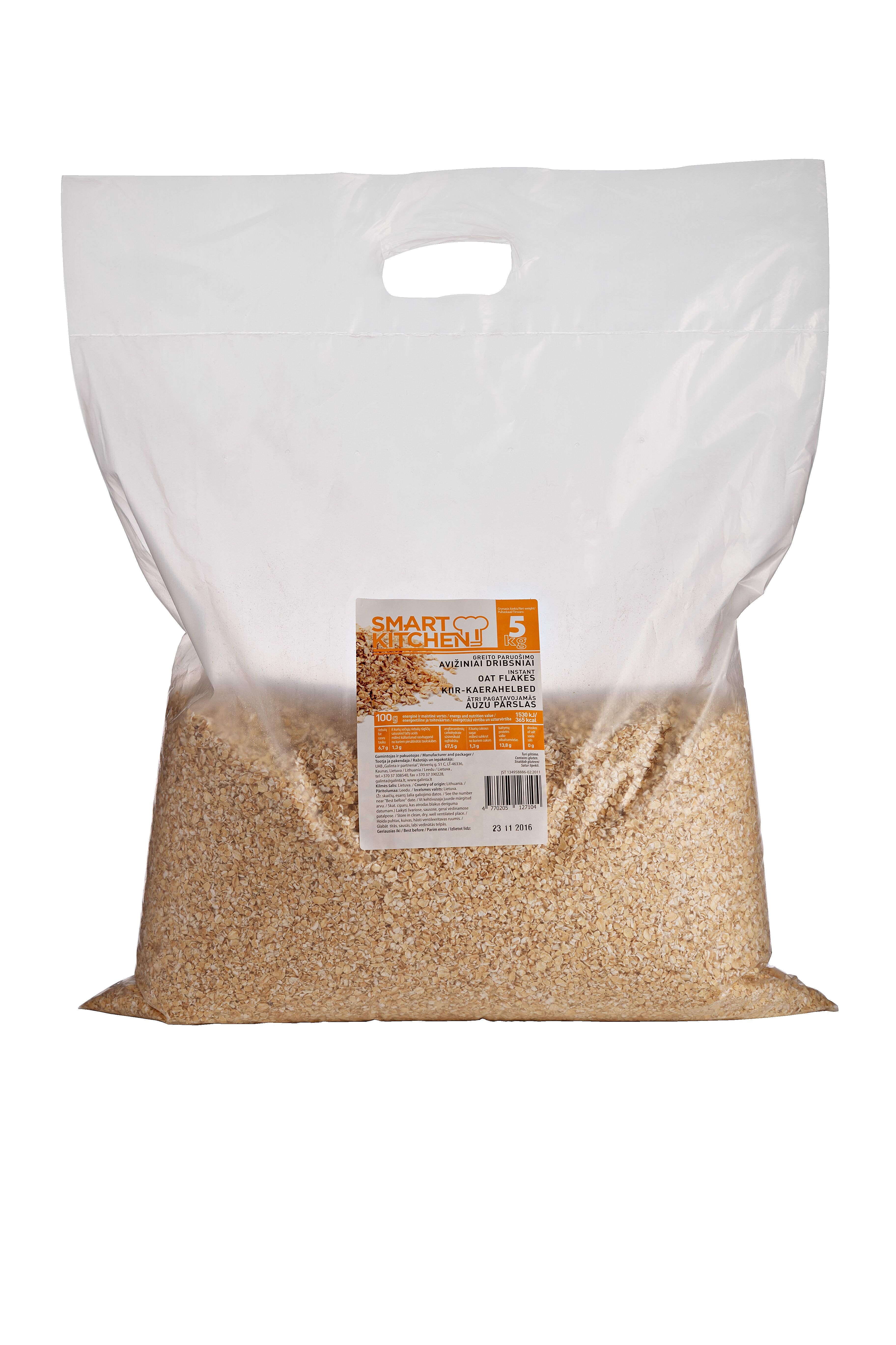Oat flakes SMART KITCHEN, 5 kg