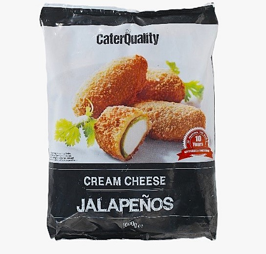Frozen cheese snack CREAM CHEESE JALAPENOS, 1 kg