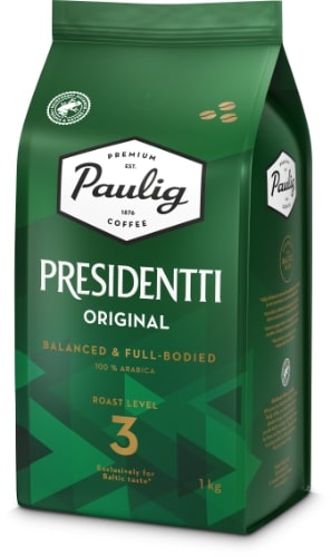 Roasted whole coffee beans PAULIG PRESIDENTTI Original, 1 kg