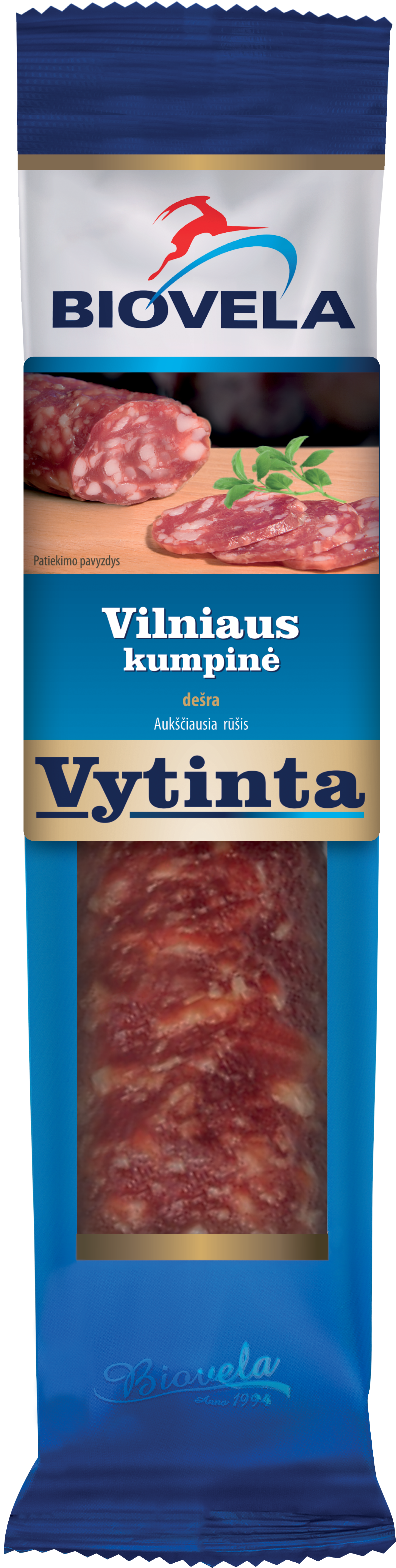 Dried ham sausage Vilnius, extra class, 200g