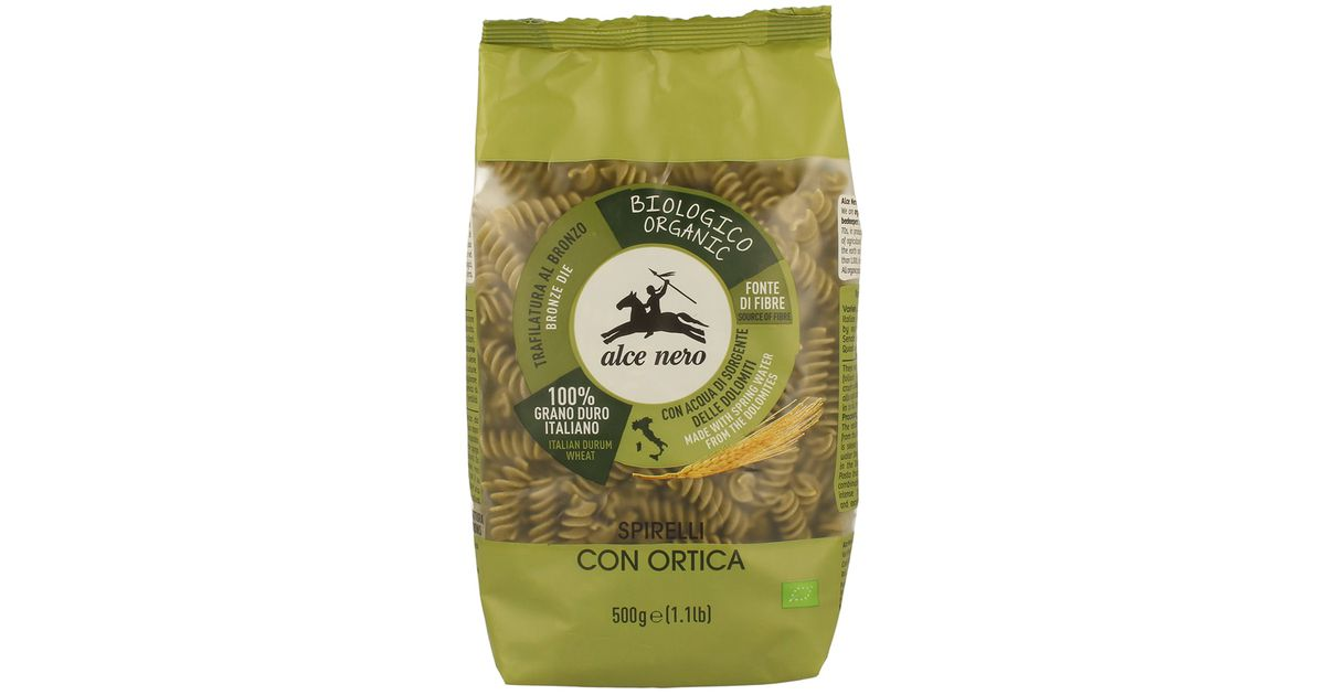 Organic wheat pasta with nettles SPIRELLI