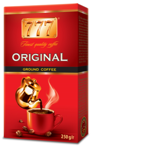 Natural ground coffee 777 ORIGINAL, vacuum, 250 g