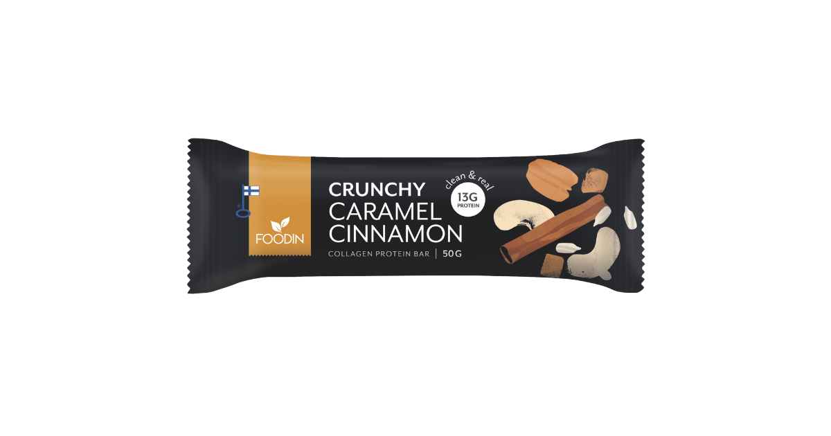 Collagen protein bar with cinnamon