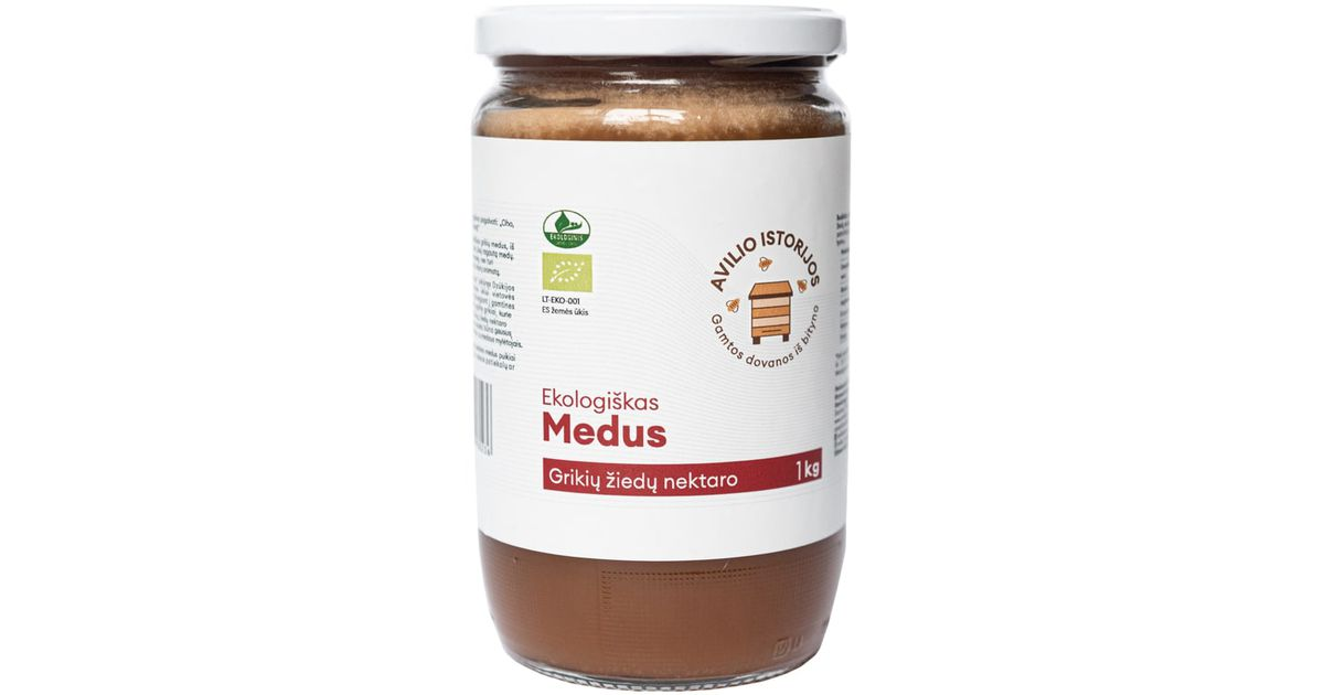 Organic buckwheat flower nectar honey