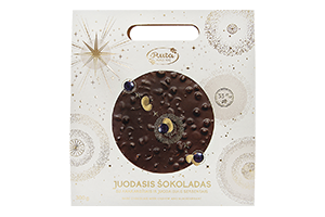 Juodasis šokoladas su anakardžiais ir juodaisiais serbentais 300g