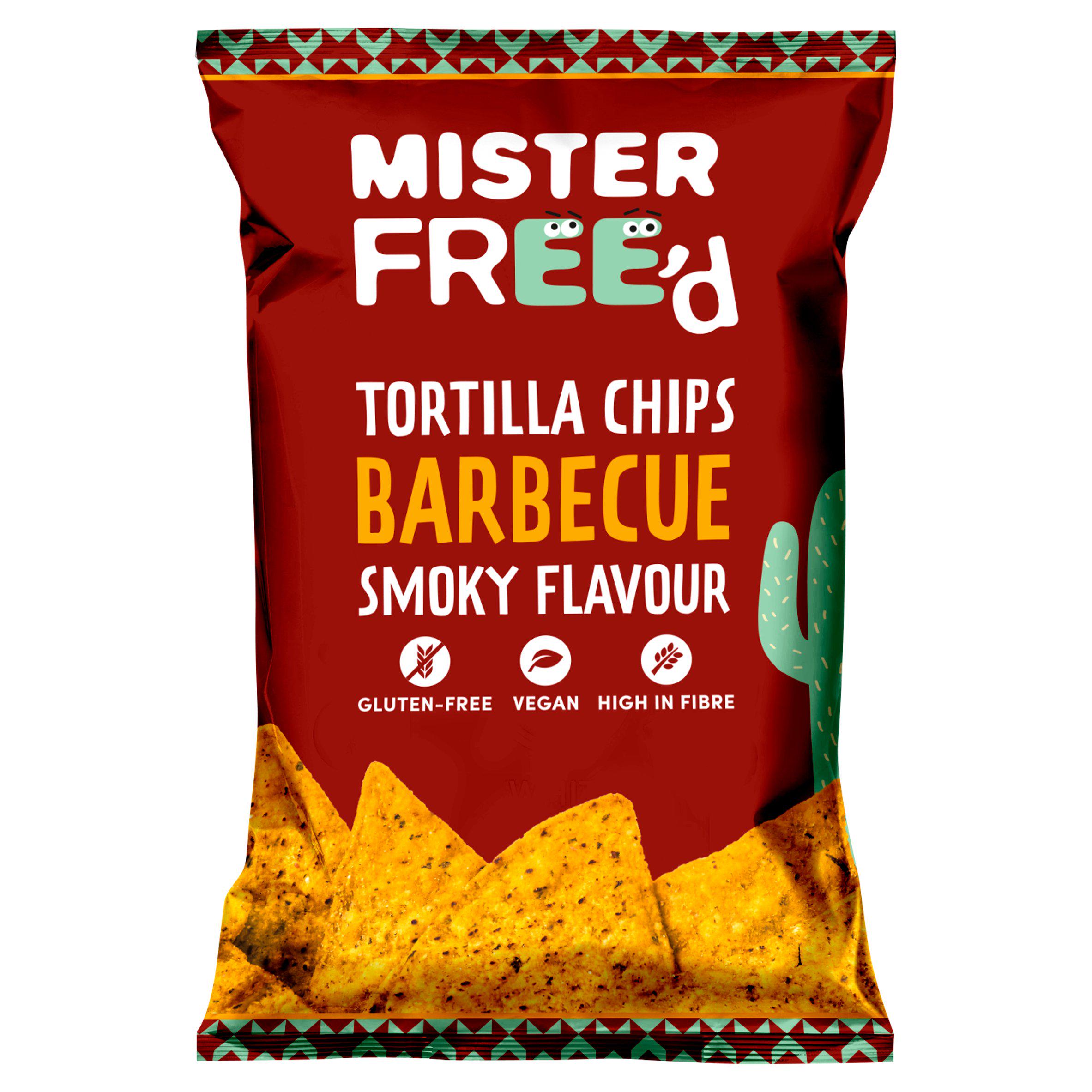 Tortilla chips MISTER FREE'D BBQ flavor, 135 g