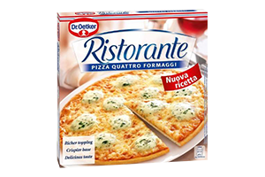 Šaldyta pica RISTORANTE QUATTRO FORMAGGI, 340g