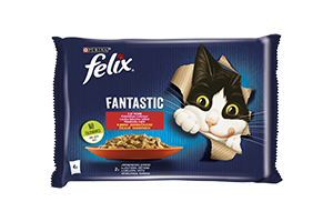 Felix Fantastic Country Style Cat Food in Jelly 4x85g