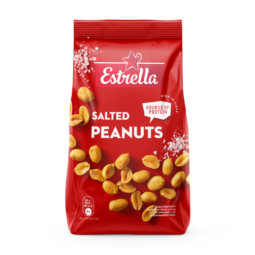 Roasted peanuts ESTRELLA, with salt, 240 g