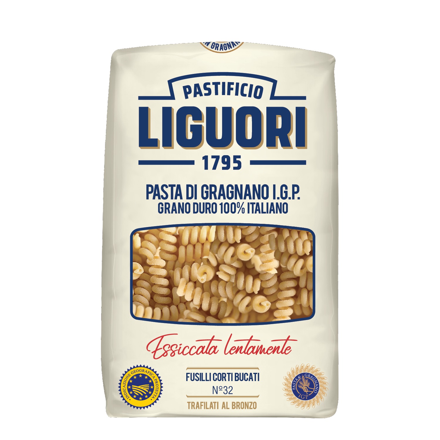 Hard grain pasta LIGUORI, Sraigtelii, No. 32,500 gr