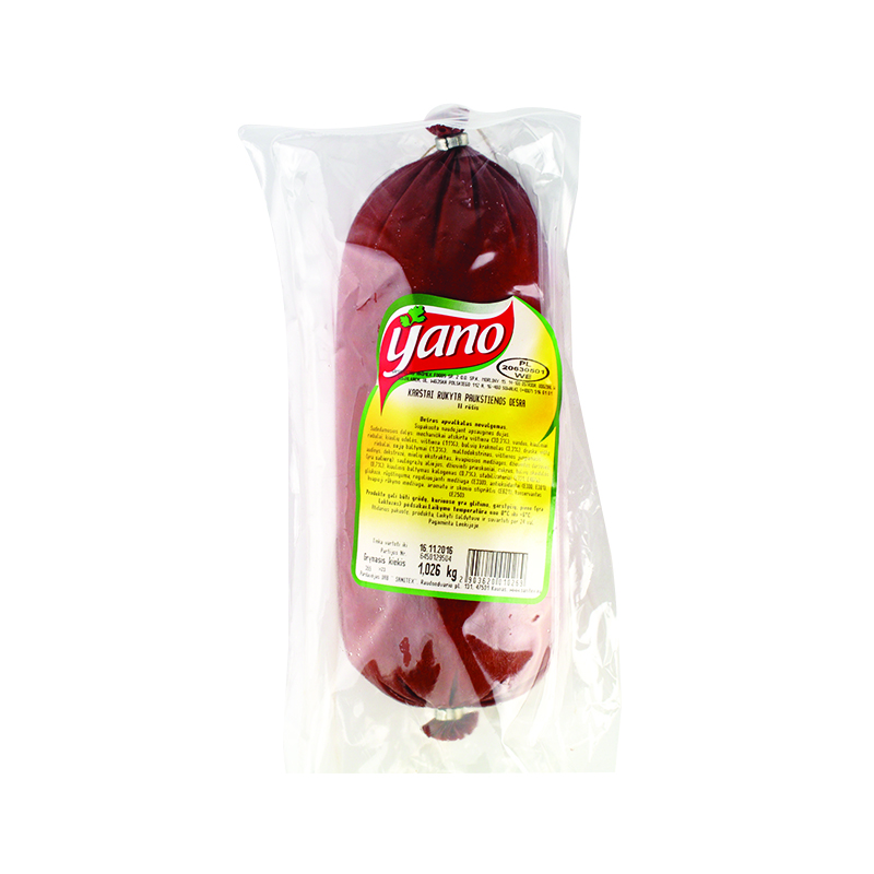 Karštai rūkyta paukštienos dešra YANO, ~1 kg