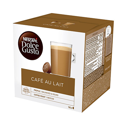 Kavos kapsulės DOLCE GUSTO CAFE AU LAIT 16 kap. 160g