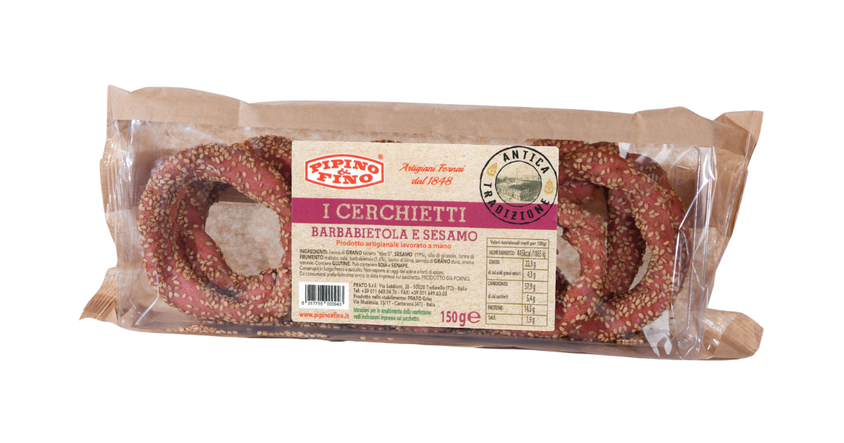 Riestainiai su burokėliais ir sezamais