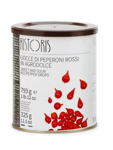 Sweet and sour mini peppers RISTORIS, 790 g/325 g