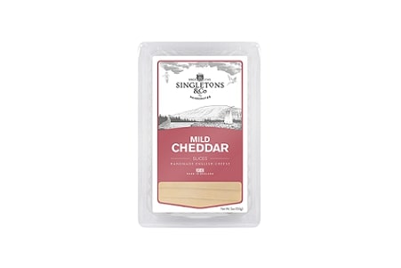 Cheese Mild White Cheddar, sliced, 150 g